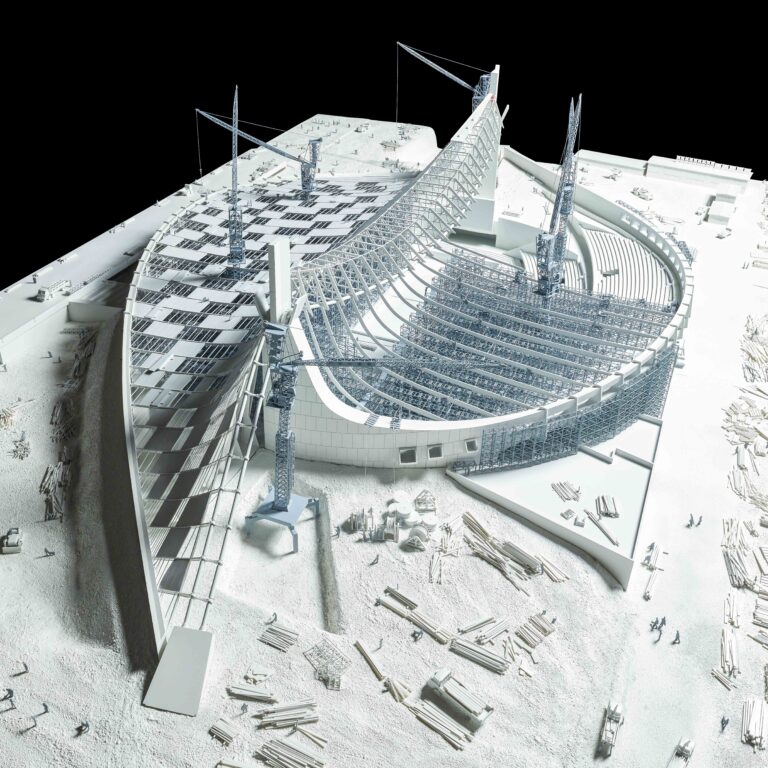 Yoyogi national gymnasium construction thumbnail